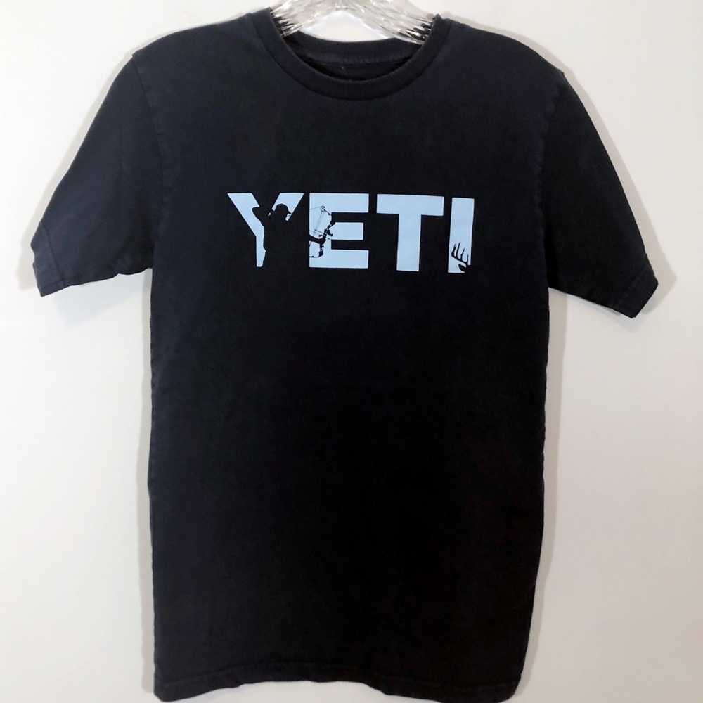 Yeti navy blue tee T-shirt bow hunting deer Small